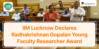 IIM Lucknow Declares Radhakrishnan Gopalan Young Faculty Researcher Award; Check Details Here